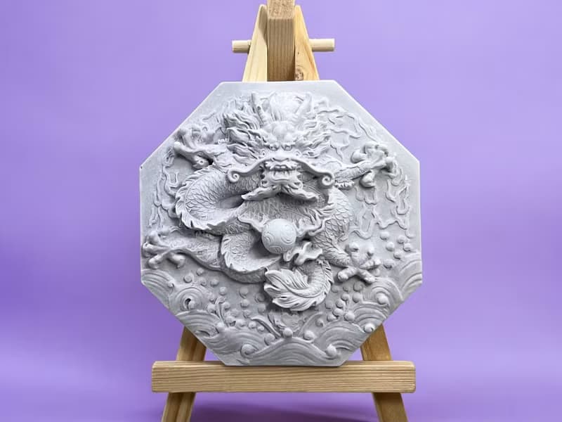 龍年擴香石 八卦龍 鎮宅平安 風水擺飾 多種精油香氛任選 附木架