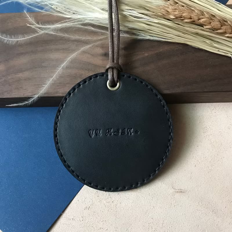 圓形行李吊牌_黑
