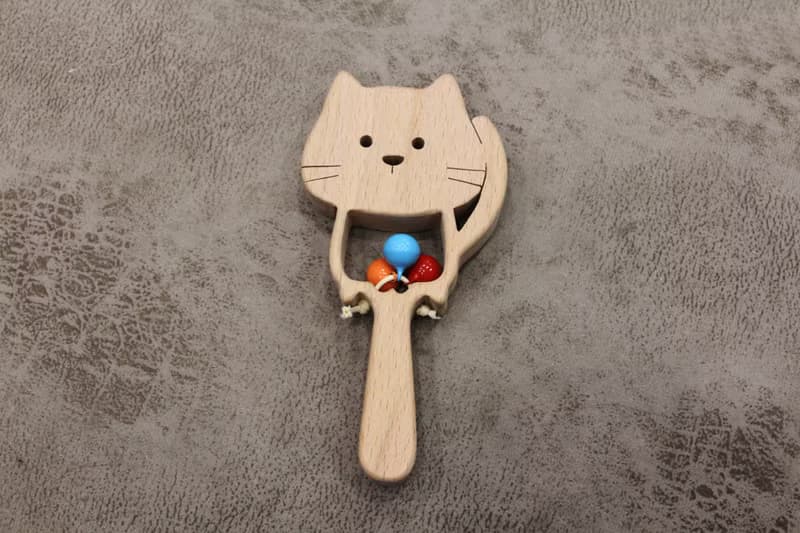 原木搖搖動物鈴鐺 手搖鈴 送禮 彌月禮