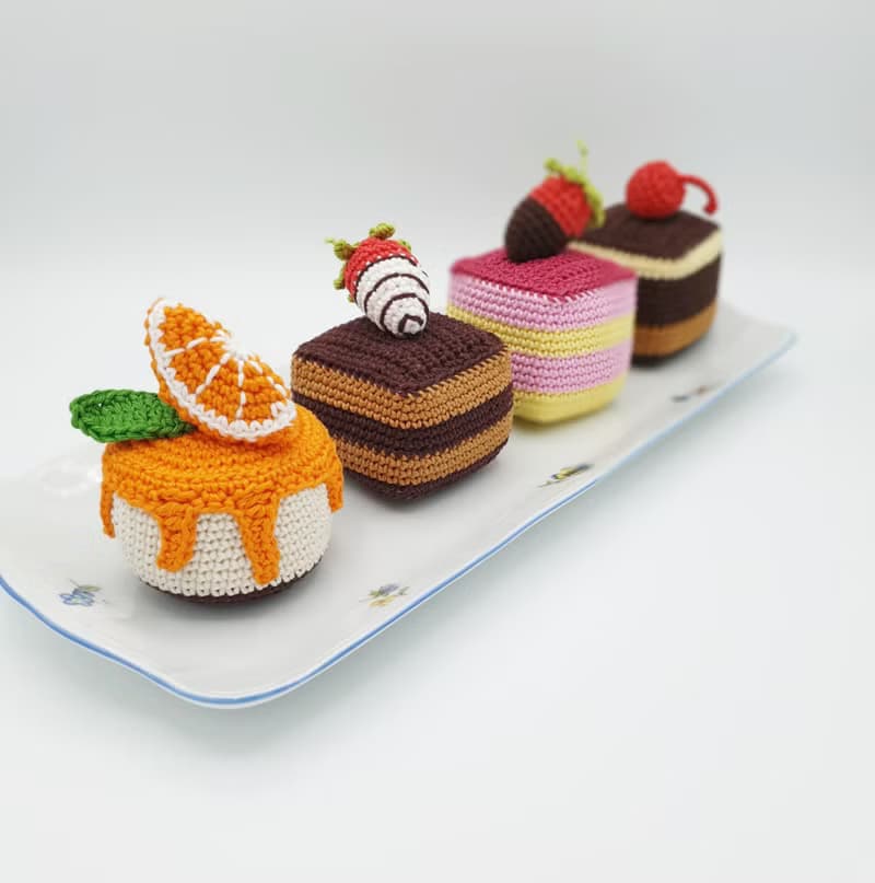 【數位】Set of Sweet Cakes | Amigurumi Crochet PATTERN PDF