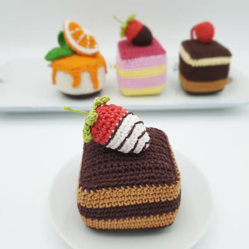 【數位】Set of Sweet Cakes | Amigurumi Crochet PATTERN PDF