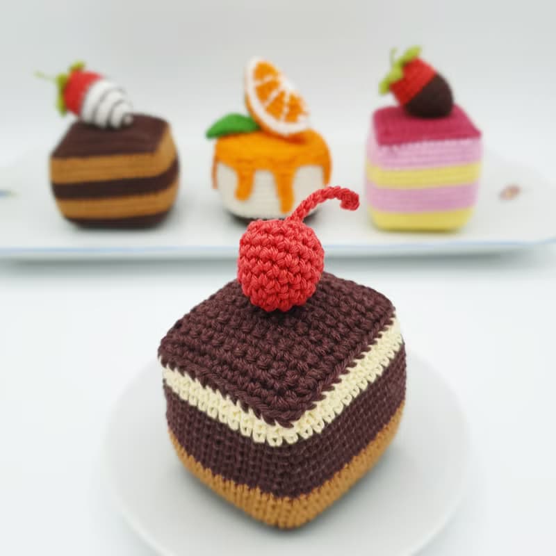 【數位】Set of Sweet Cakes | Amigurumi Crochet PATTERN PDF
