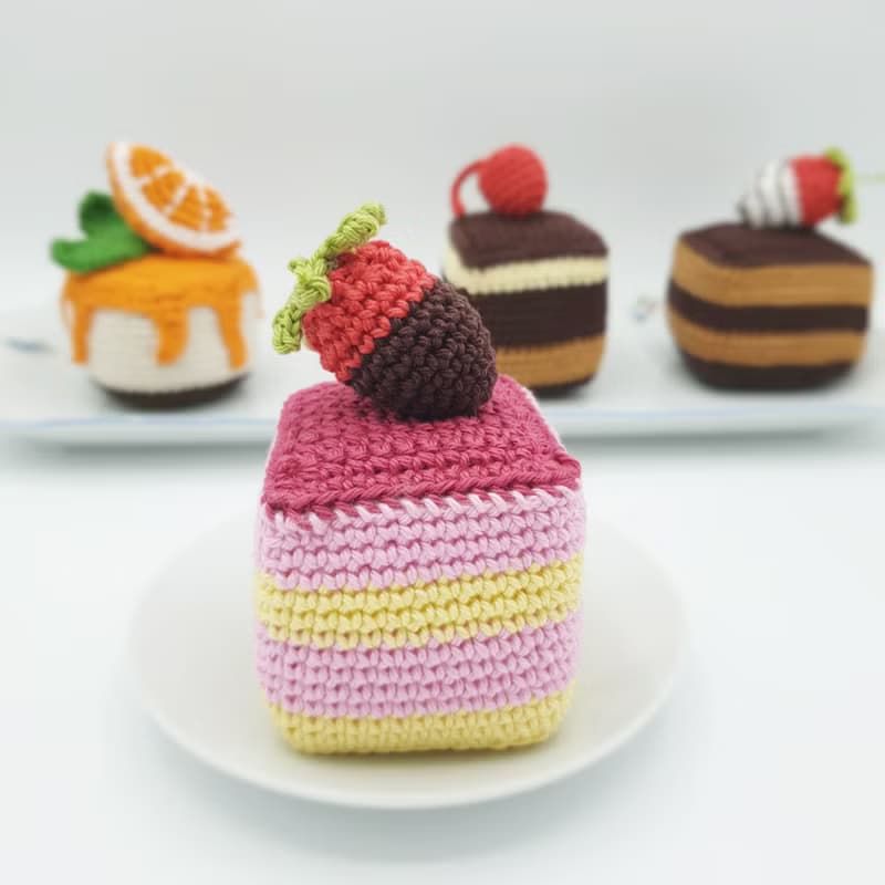 【數位】Set of Sweet Cakes | Amigurumi Crochet PATTERN PDF