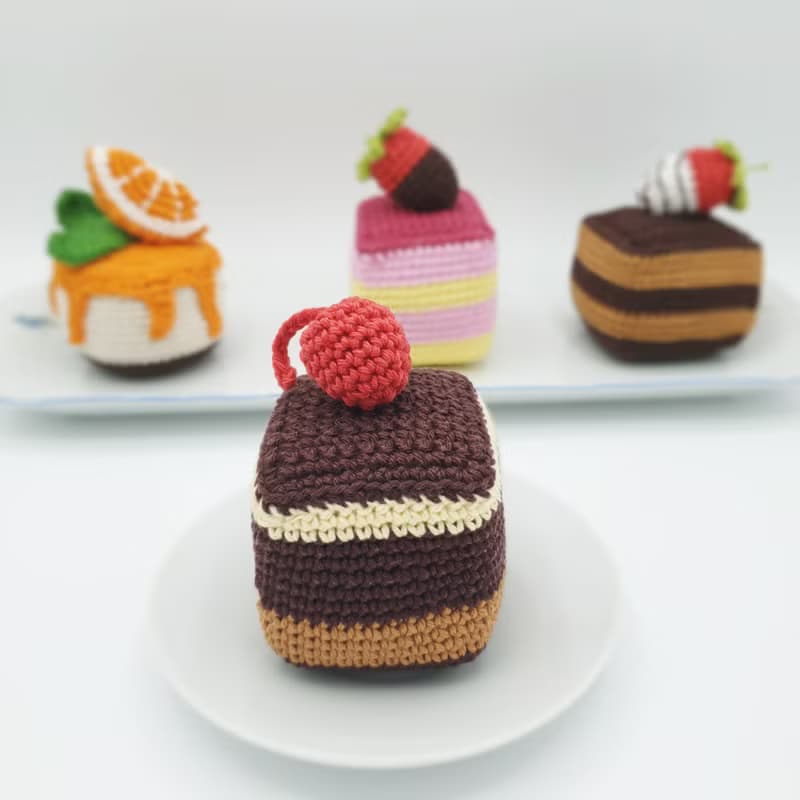 【數位】Set of Sweet Cakes | Amigurumi Crochet PATTERN PDF