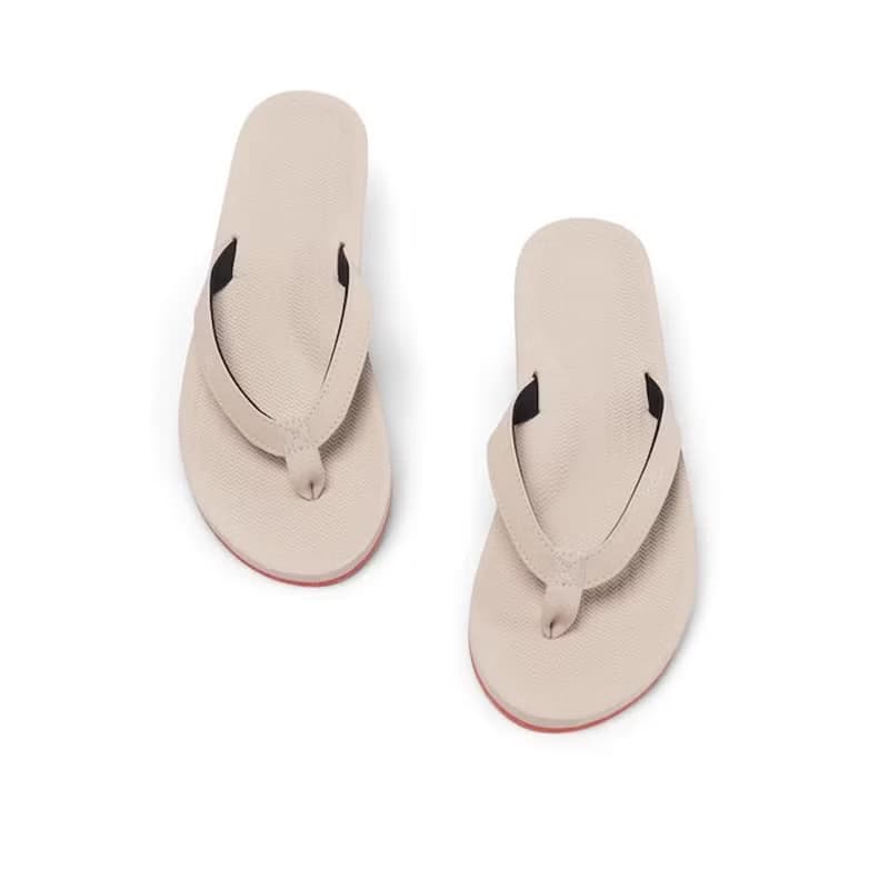 indosole 環保拖鞋 運動鞋底 海鹽白/橘底 女