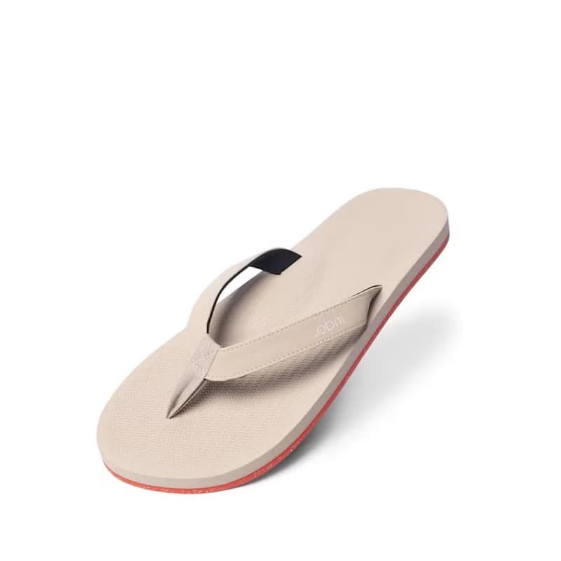 indosole 環保拖鞋 運動鞋底 海鹽白/橘底 女