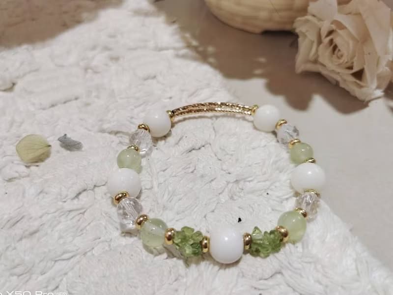 【好人氣】綠光滿願/增進人際關係/龍宮舍利/白水晶/橄欖石/正向