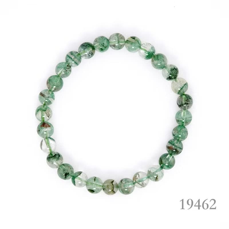 寶麗金珠寶-天然翡翠綠幽靈水晶手珠