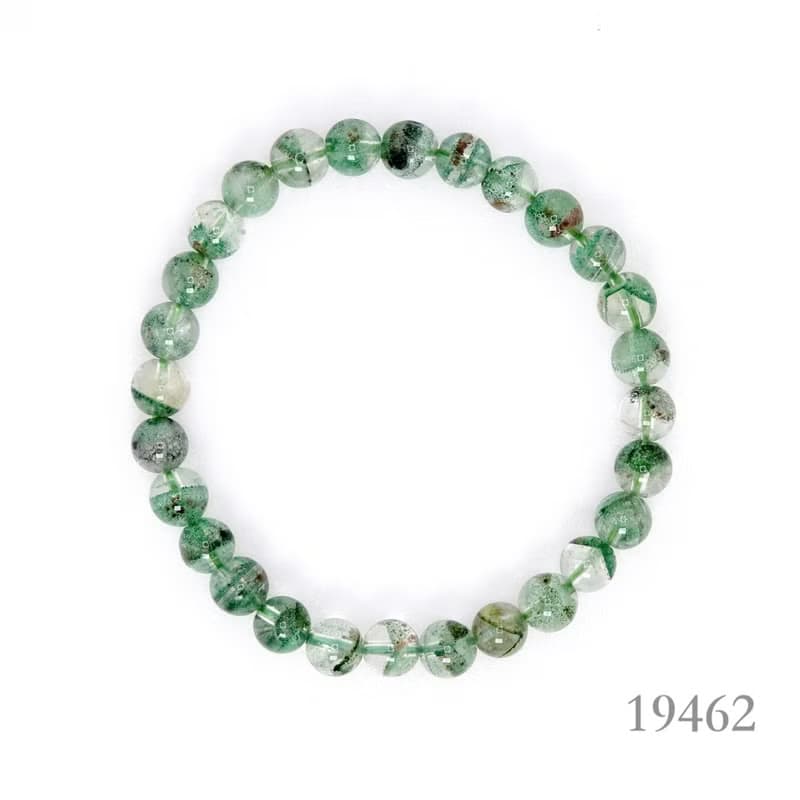 寶麗金珠寶-天然翡翠綠幽靈水晶手珠
