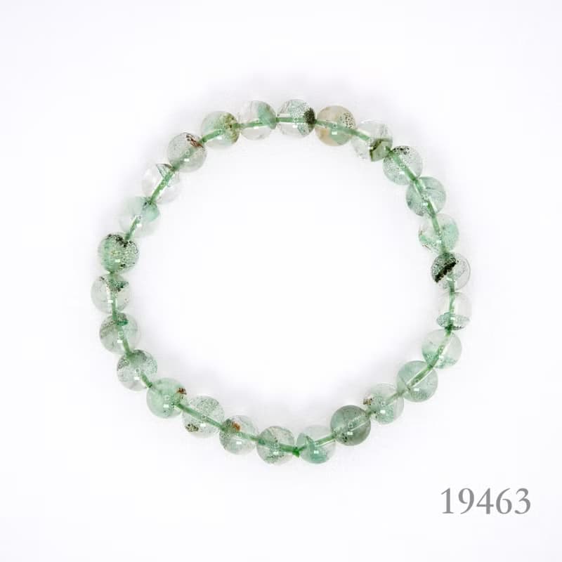 寶麗金珠寶-天然翡翠綠幽靈水晶手珠
