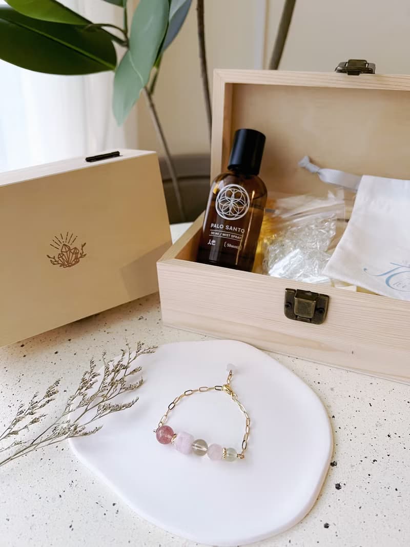 共明禮盒X水晶手鍊組合X請賜我金玉良緣吧