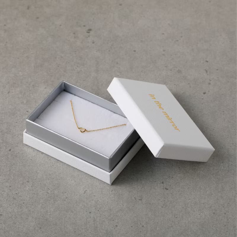 line heart bracelet SV ニッケルフリーブレスレット　大人なハートのブレスレット　シルバー　ロジウム