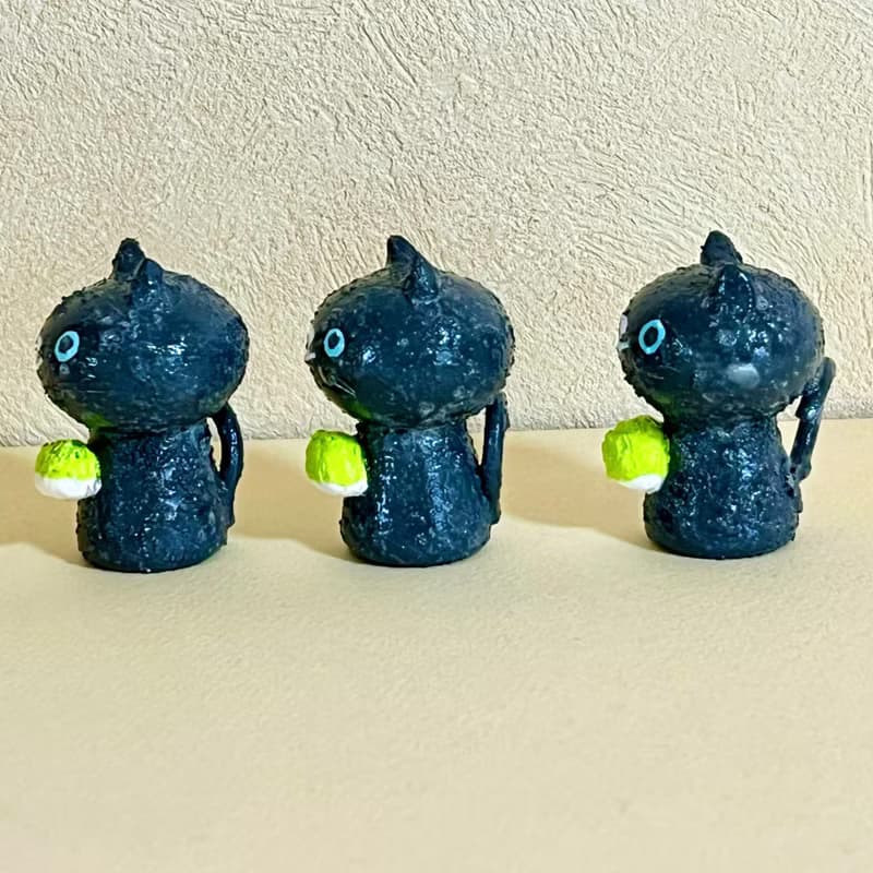 創作ミニこけし くろねこちゃん