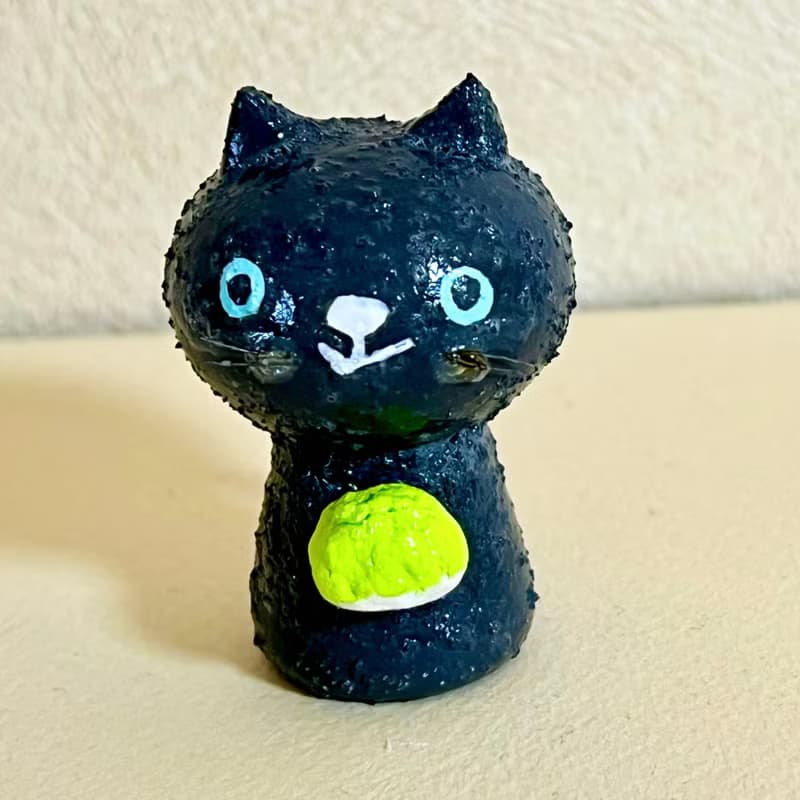創作ミニこけし くろねこちゃん