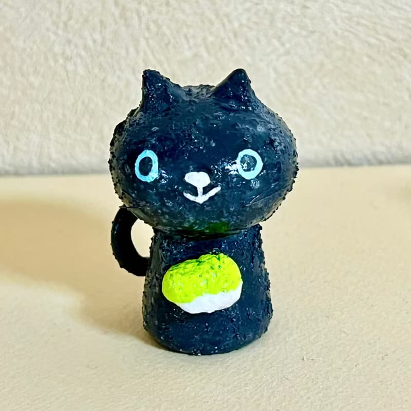 創作ミニこけし くろねこちゃん
