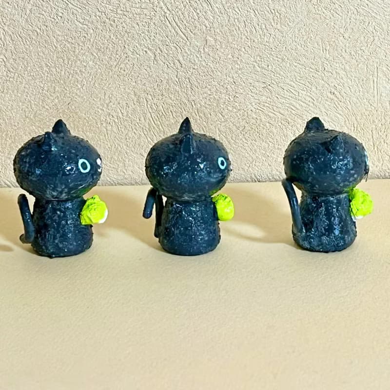 創作ミニこけし くろねこちゃん