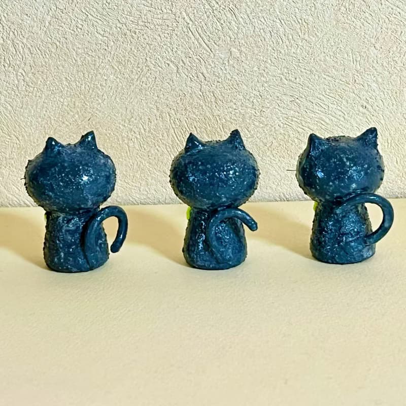創作ミニこけし くろねこちゃん