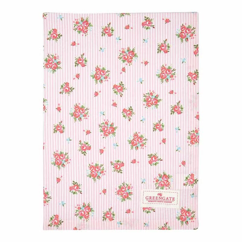 丹麥GreenGate  pale pink & white 茶巾 / 共5款