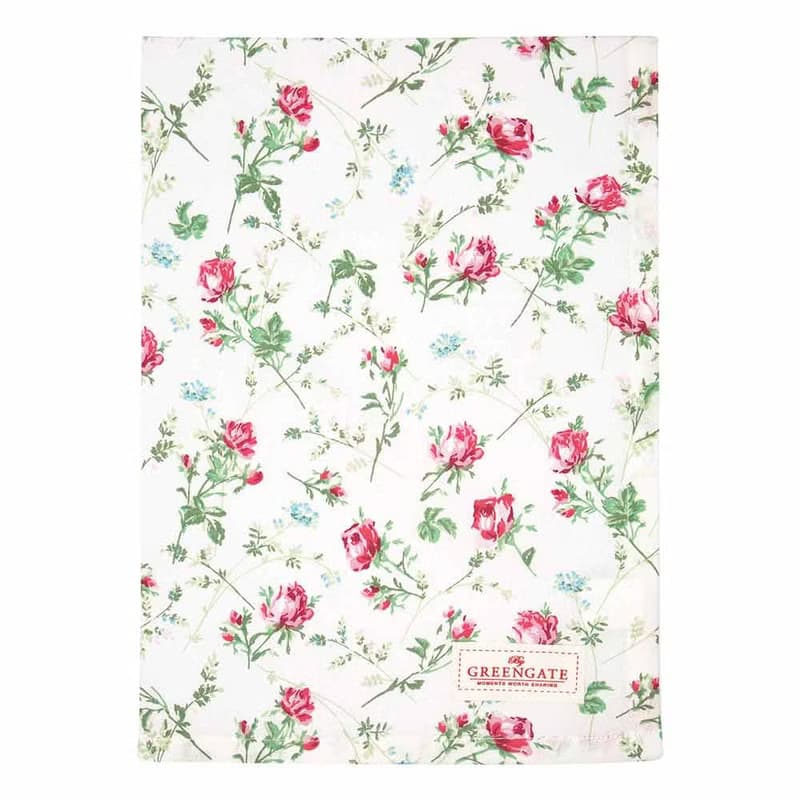 丹麥GreenGate  pale pink & white 茶巾 / 共5款