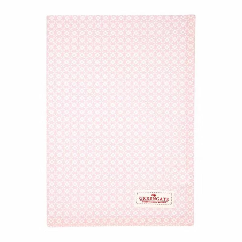 丹麥GreenGate  pale pink & white 茶巾 / 共5款