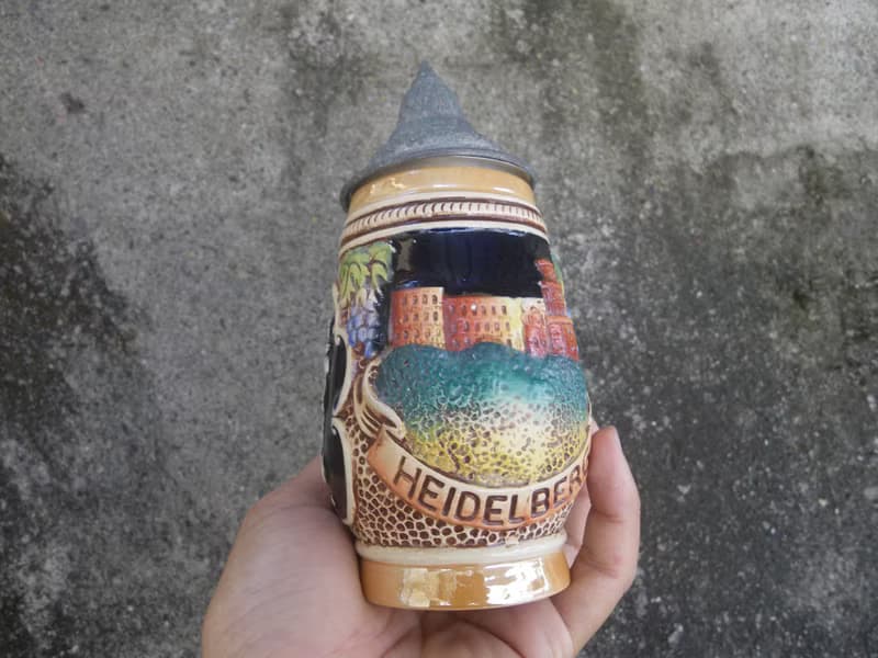 【老時光 OLD-TIME】早期德國海德堡陶瓷啤酒杯