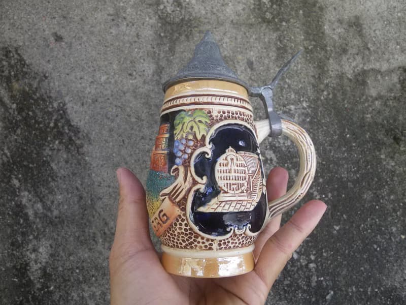 【老時光 OLD-TIME】早期德國海德堡陶瓷啤酒杯