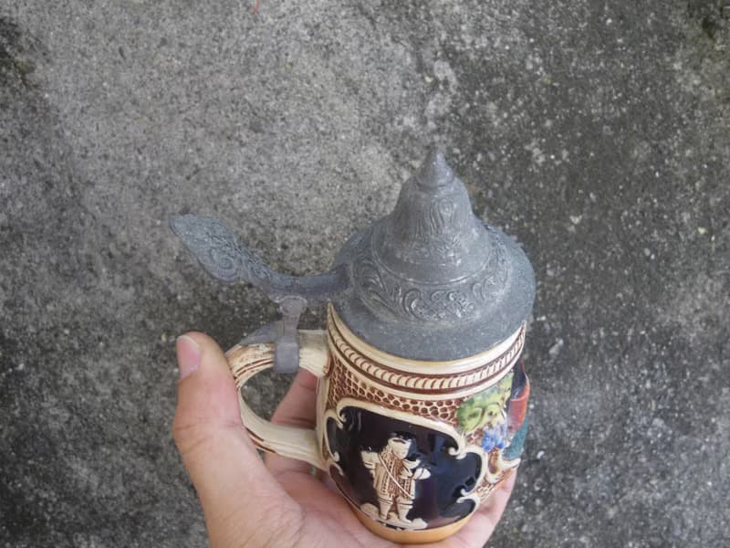 【老時光 OLD-TIME】早期德國海德堡陶瓷啤酒杯