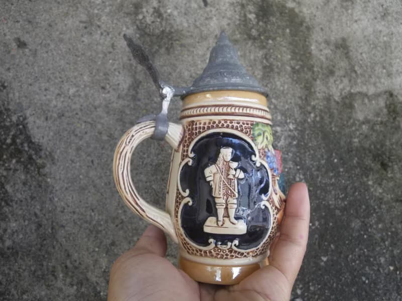 【老時光 OLD-TIME】早期德國海德堡陶瓷啤酒杯