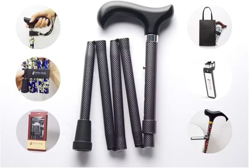 【聖誕禮盒】繽紛生活折疊手杖-紳士格紋 長輩生日禮物 紳士拐杖