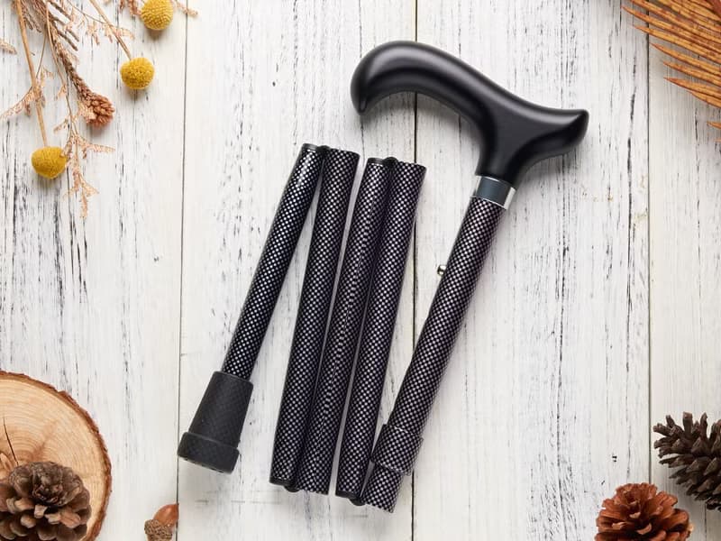 【聖誕禮盒】繽紛生活折疊手杖-紳士格紋 長輩生日禮物 紳士拐杖