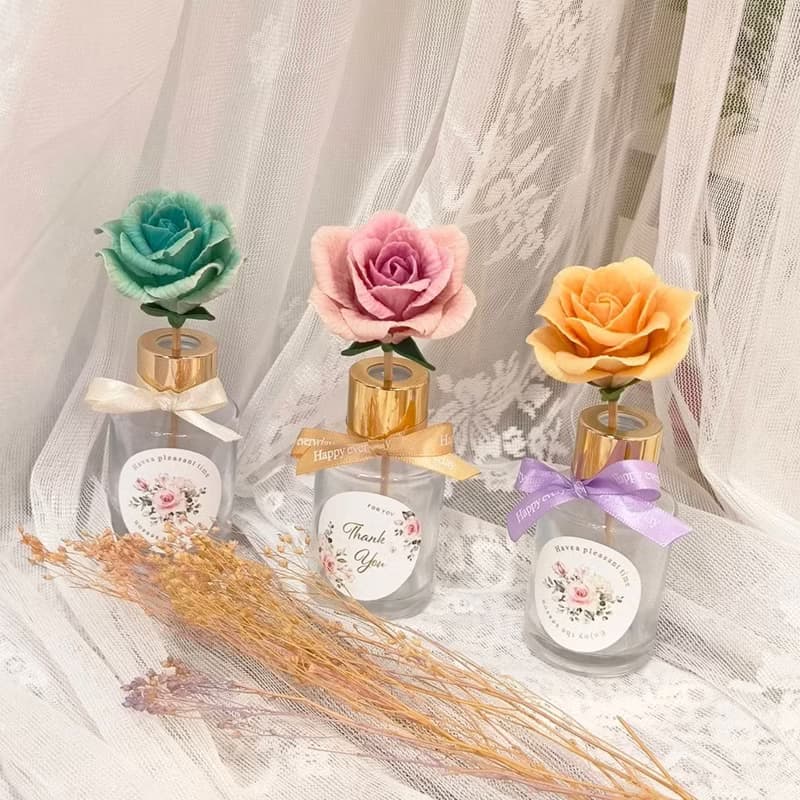 【體驗】【體驗】花蓮手作體驗石膏捏塑玫瑰花擴香瓶DIY手作體驗-小班制