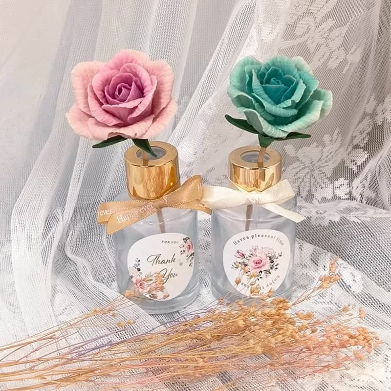 【體驗】【體驗】花蓮手作體驗石膏捏塑玫瑰花擴香瓶DIY手作體驗-小班制