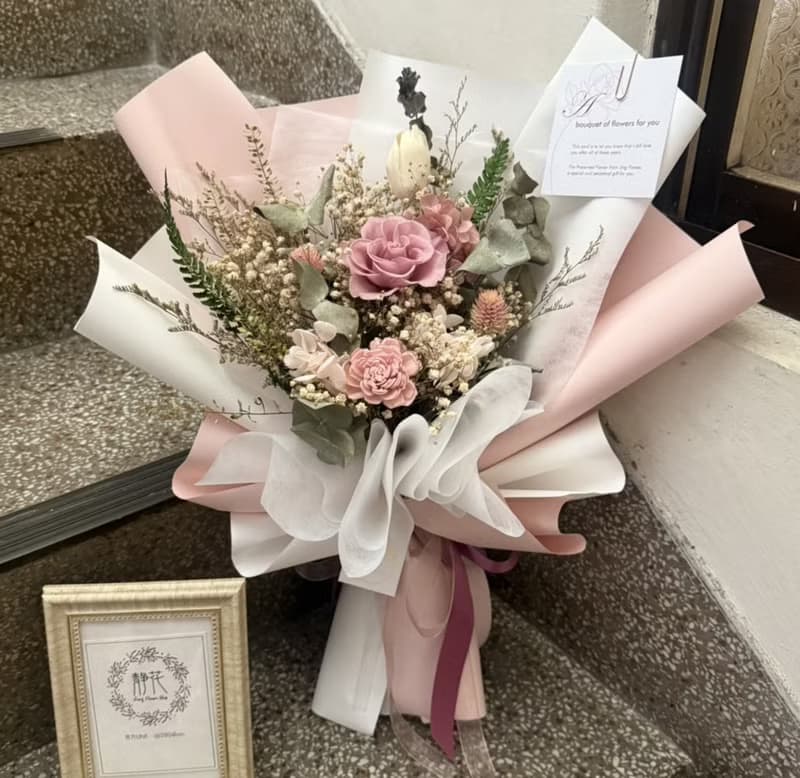 【粉色玫瑰花束】畢業花束　母親節花束　生日送禮花束