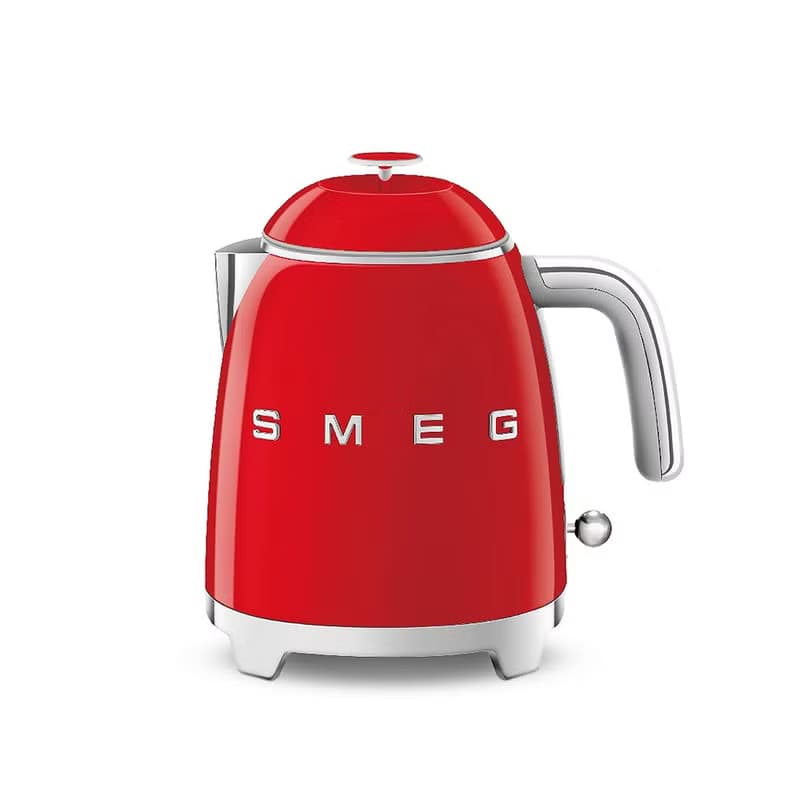 【SMEG】義大利復古0.8L迷你電熱水壺-魅惑紅