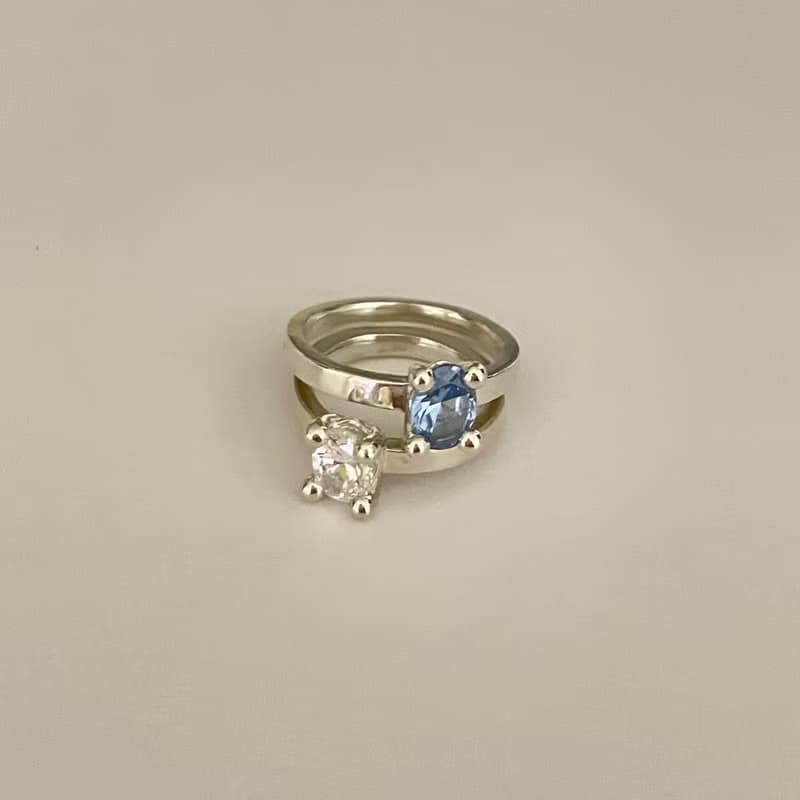 haime chloe ring (cubic 8*6mm) original silver