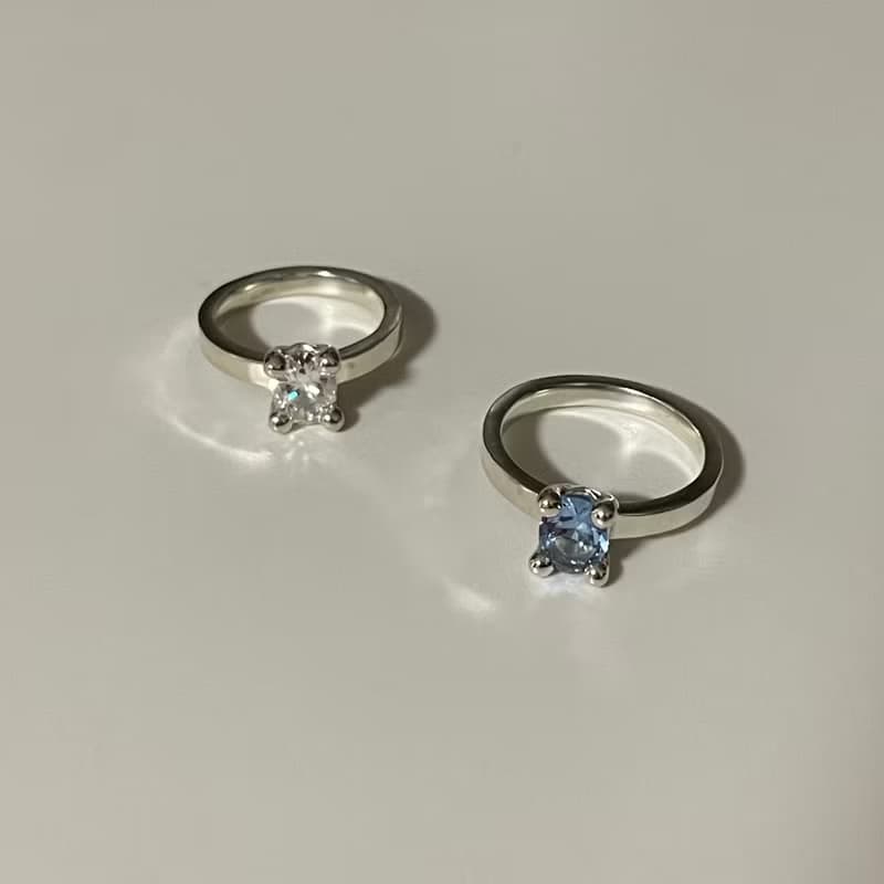 haime chloe ring (cubic 8*6mm) original silver