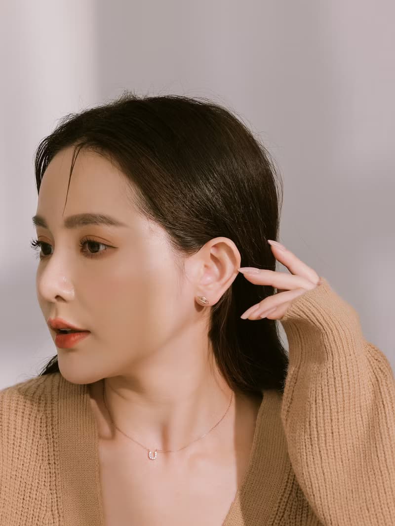 月亮星球。轉珠耳環