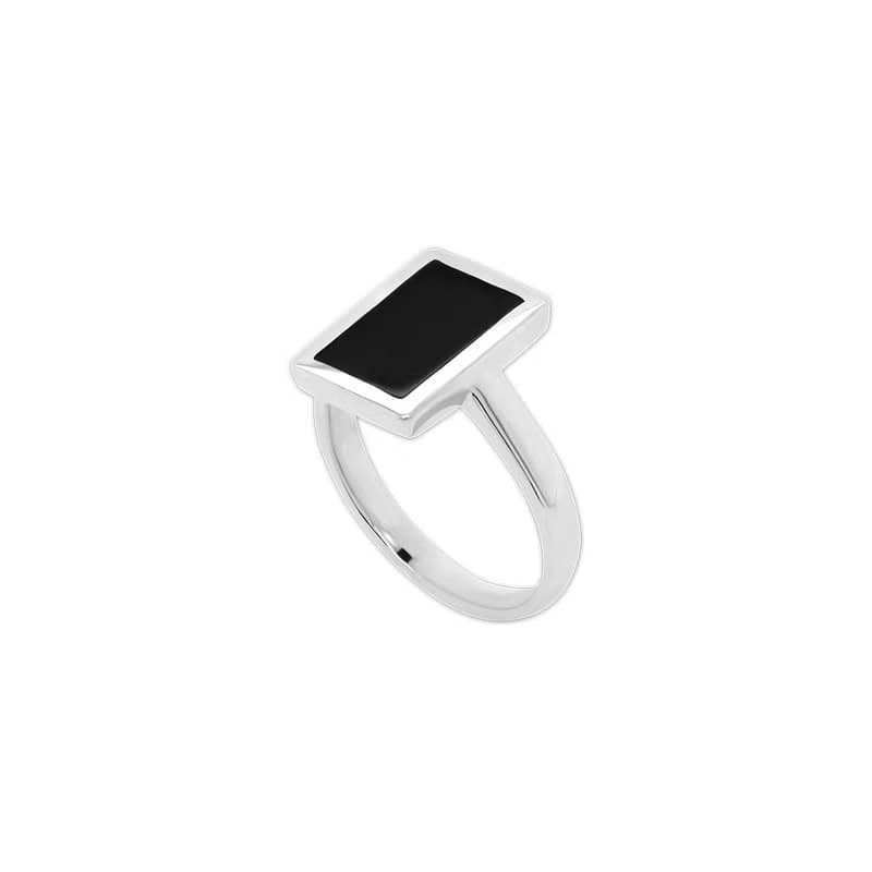 P1Harmony/2PM PICK | ROCA RECTANGLE ONYX RING