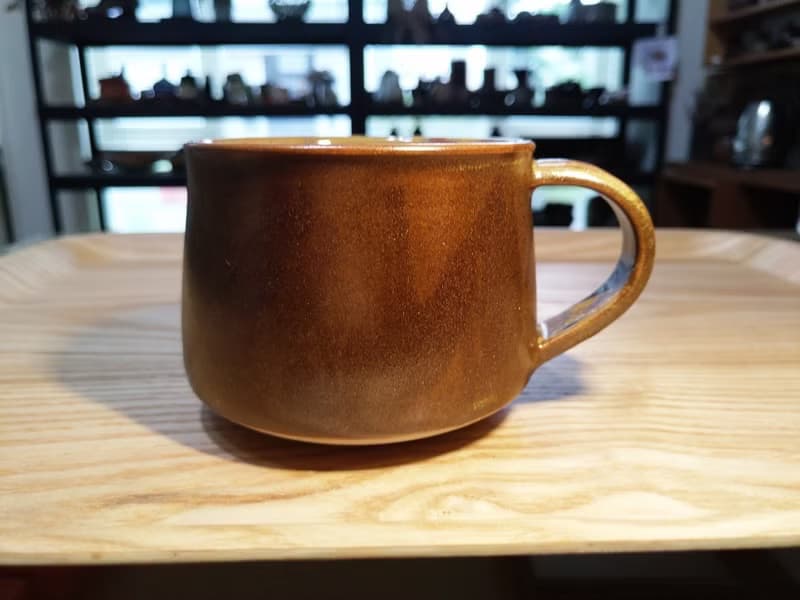手作陶杯 | 青瓷內釉 還原燒