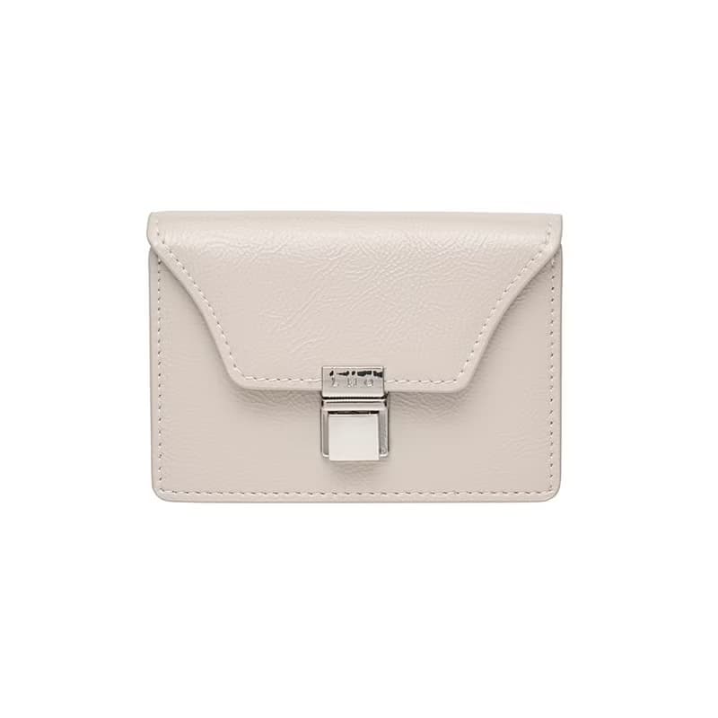 Modic Buckle 3 Layer Accordion Card Wallet Warmgray