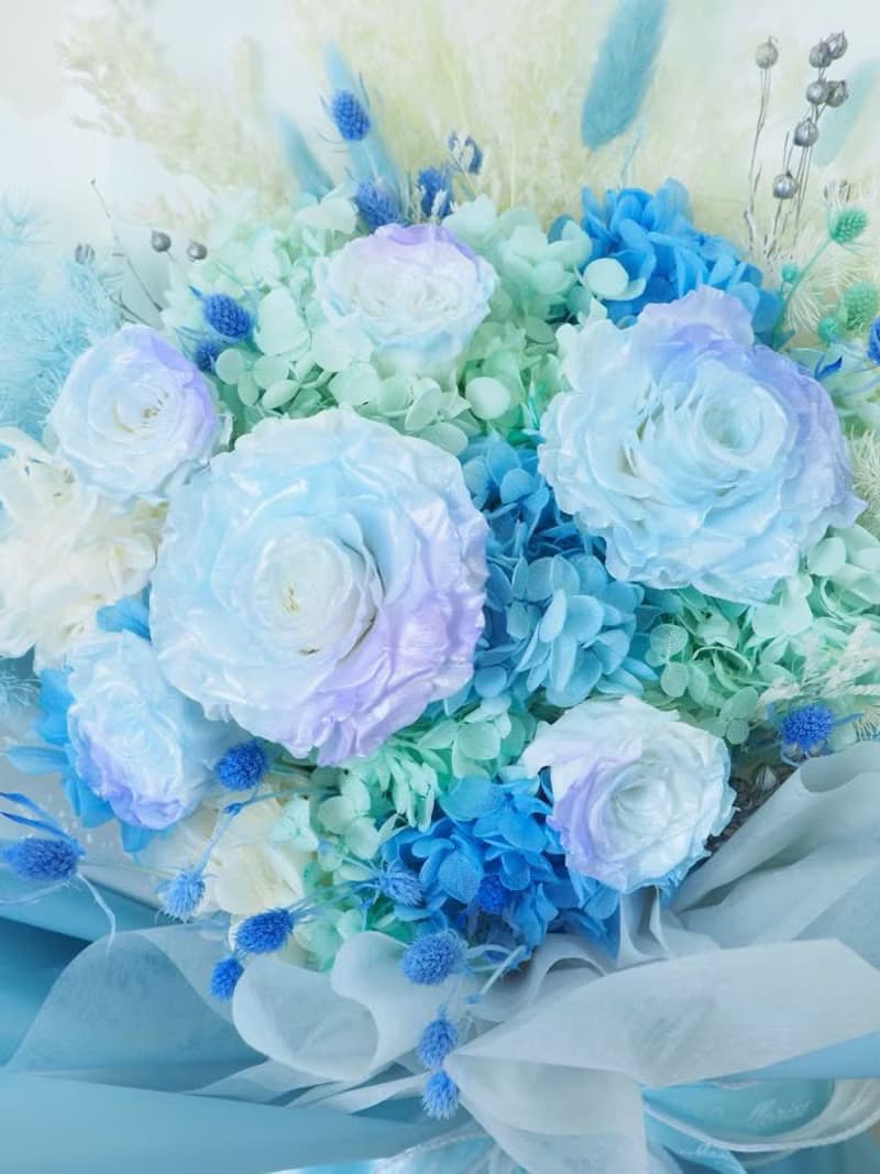 情人節花束 畢業花 七夕花  漸變色 永生花花束 - 2色可選