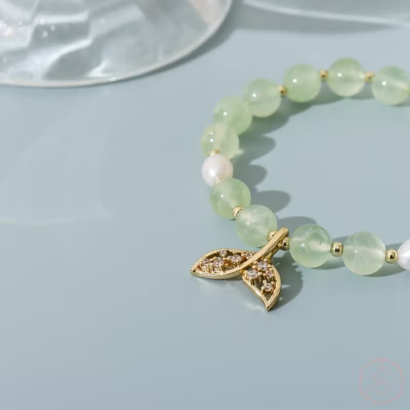 海寧芙 | 葡萄石 珍珠 | 天然水晶手鍊