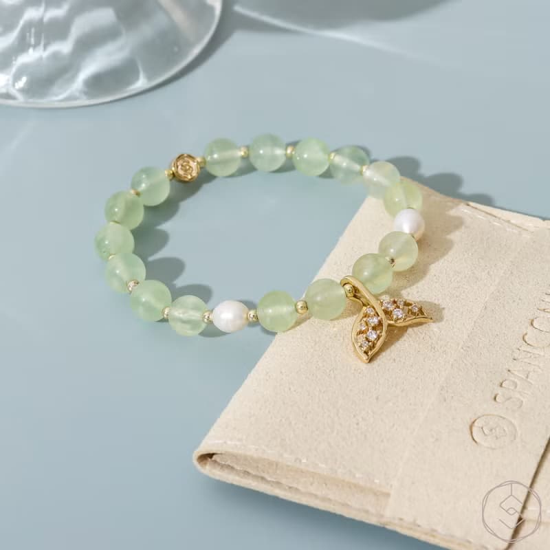 海寧芙 | 葡萄石 珍珠 | 天然水晶手鍊