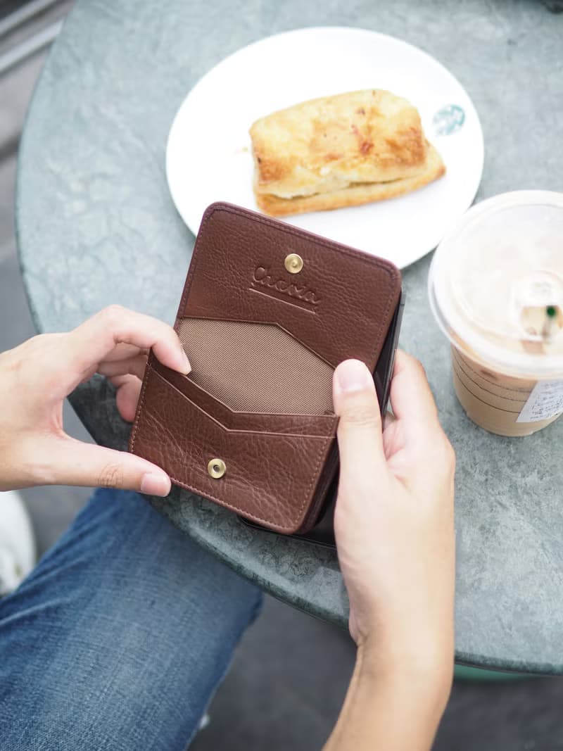 Classic card (Dark choco : Namecard case, card case, cow leather, dark brown