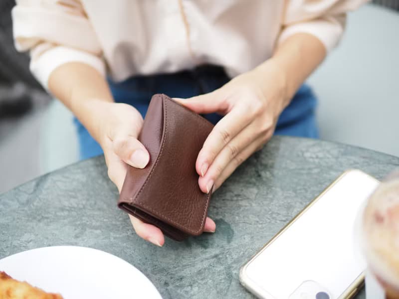 Classic card (Dark choco : Namecard case, card case, cow leather, dark brown