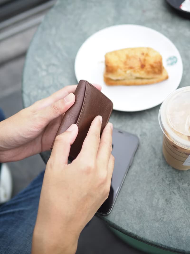 Classic card (Dark choco : Namecard case, card case, cow leather, dark brown
