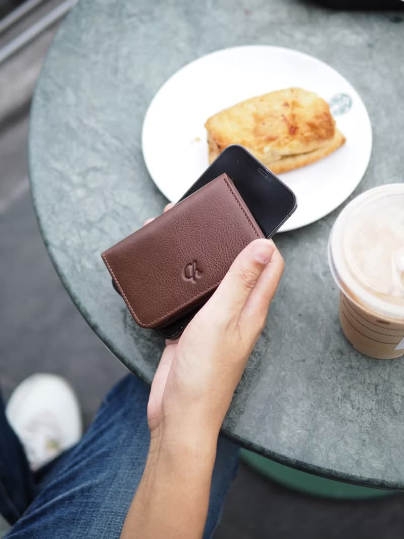 Classic card (Dark choco : Namecard case, card case, cow leather, dark brown