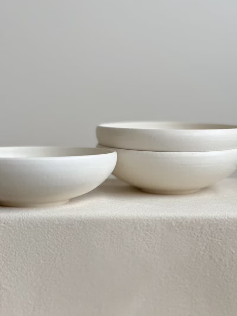 無光白 六吋深缽