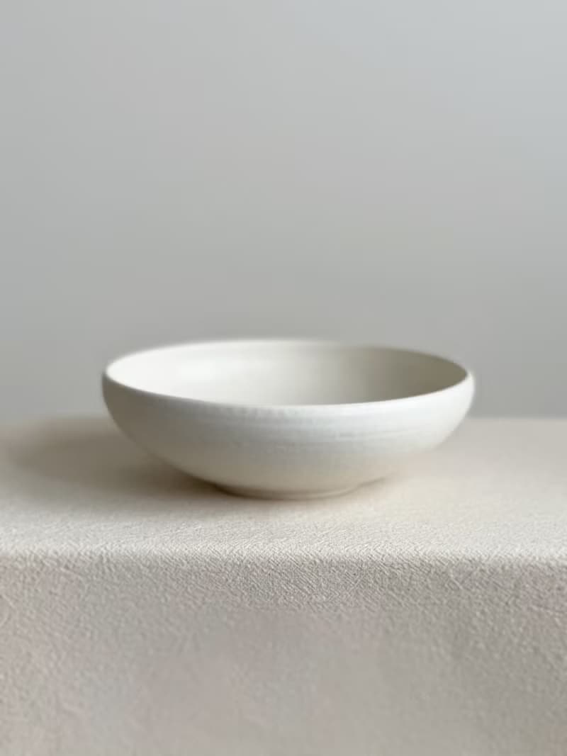 無光白 六吋深缽