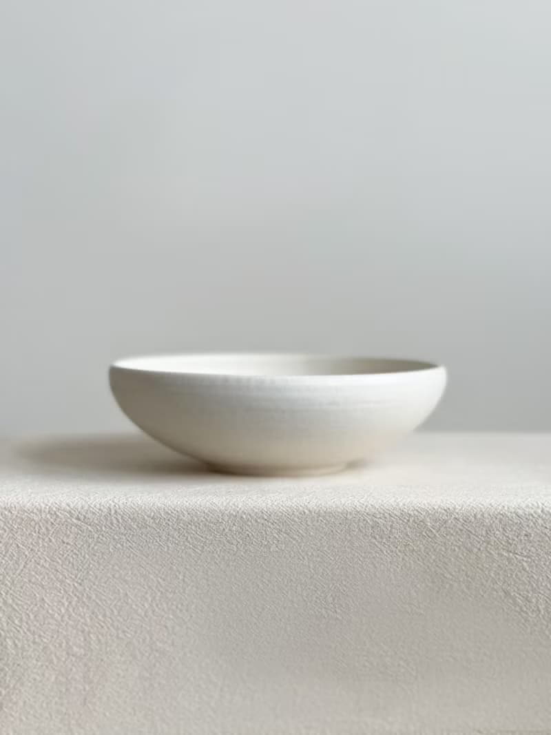 無光白 六吋深缽